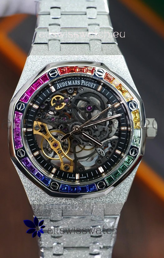 Audemars Piguet Royal Oak Double Balance Wheel Openworked FROSTED Edition 1:1 Superclone Replica Watch
