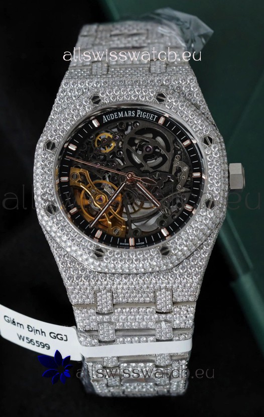 Audemars Piguet Royal Oak Super Clone Openworked ICED-OUT Edition Watch 