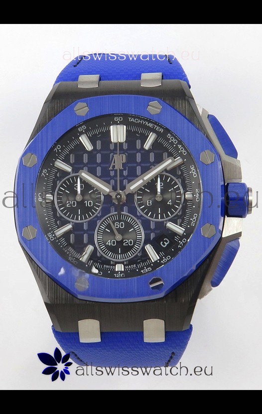 Audemars Piguet Super Clone Royal Oak Offshore Ceramic Casing Blue Dial Watch 