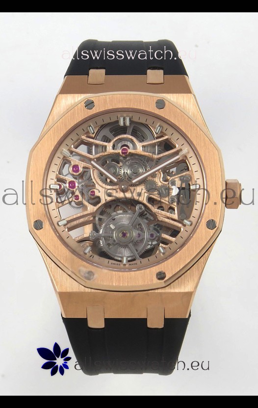 Audemars Piguet Royal Oak Super Clone Tourbillon 26735 Rose Gold Watch 