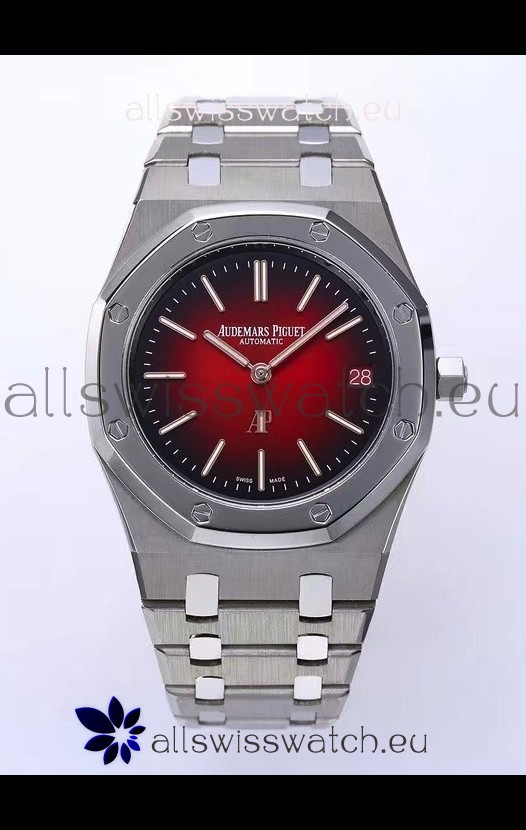 Audemars Piguet Super Clone Royal Oak Extra Thin Watch in Red Dial