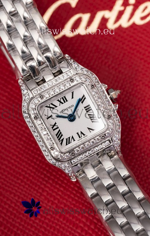 Cartier PANTHERE Superclone 20MM Swiss Replica Watch in Steel Case