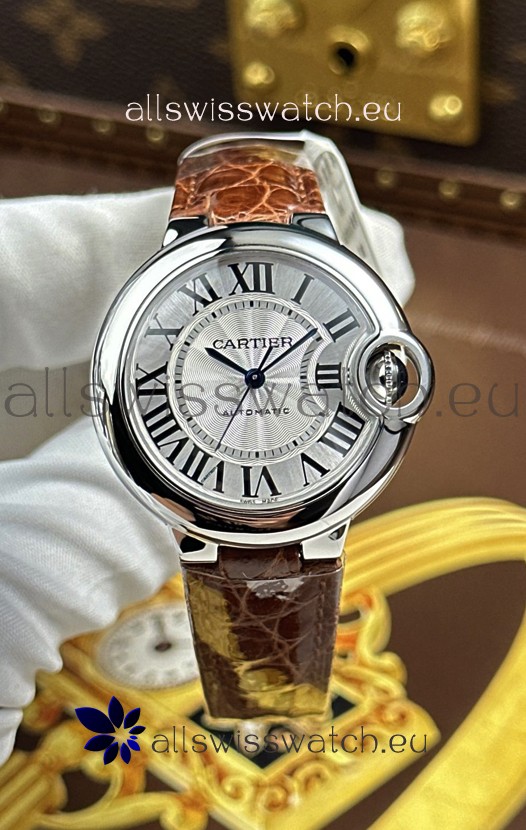 Ballon De Cartier Swiss Automatic 1:1 Mirror Quality 33MM in White Dial 