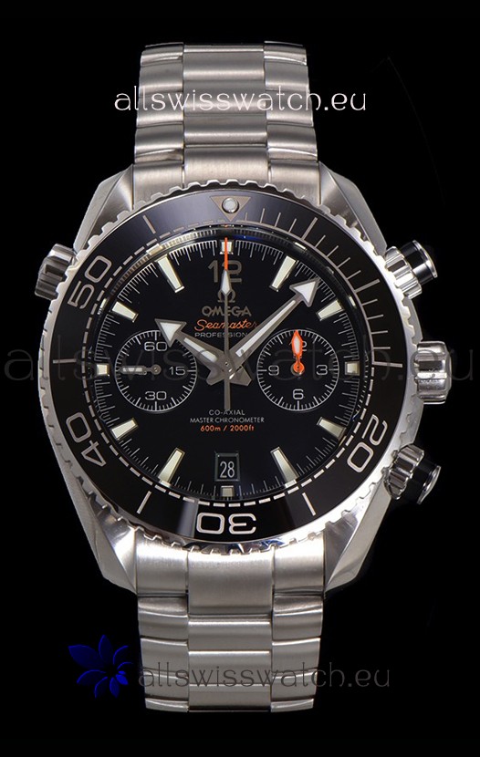 Omega Super Clone Planet Ocean 600M Chronograph 904L Steel Replica Watch 