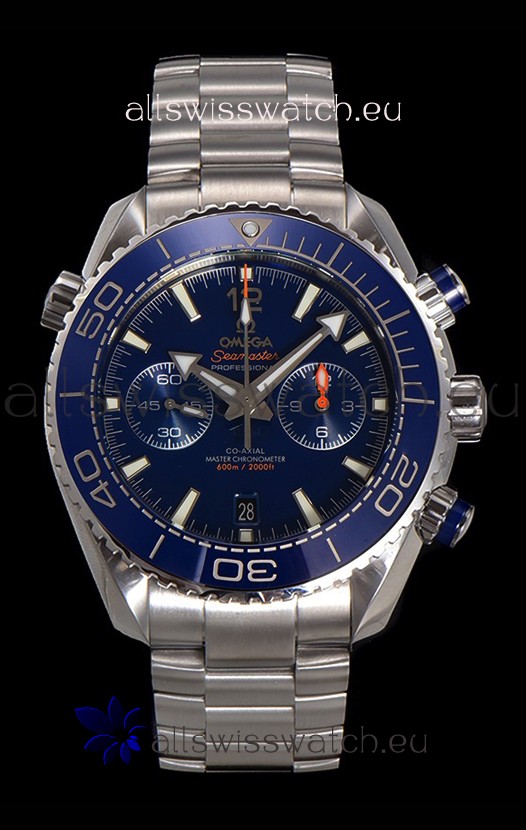 Omega Super Clone Planet Ocean 600M Chronograph 904L Steel Replica Watch 
