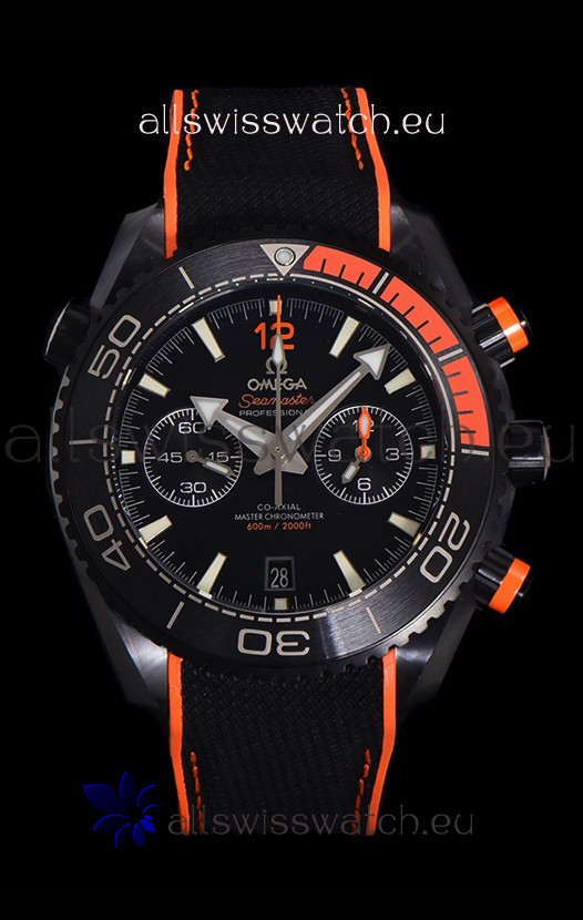 Omega Super Clone Planet Ocean 600M Chronograph Black Ceramic Replica Watch