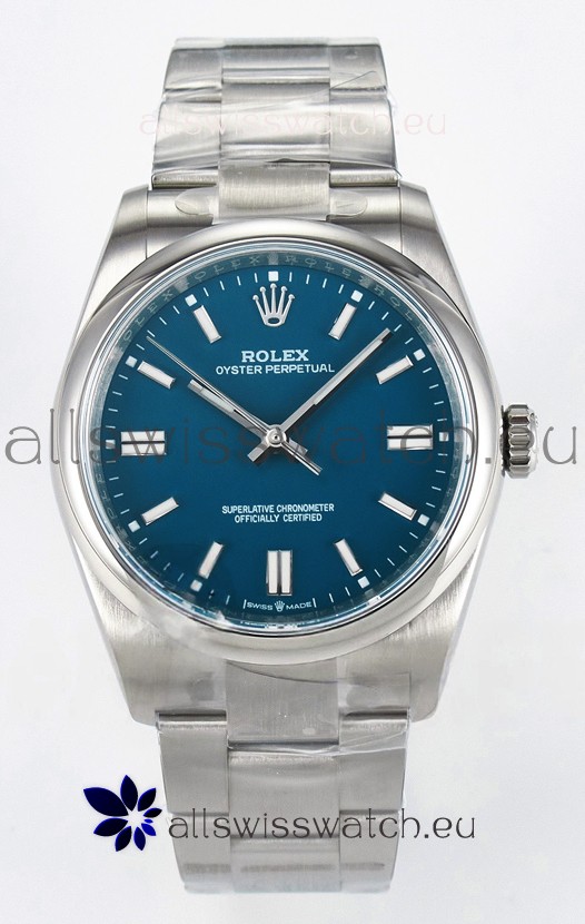 Rolex Oyster Perpetual Super Clone REF#126000 36MM Blue Dial Swiss Replica