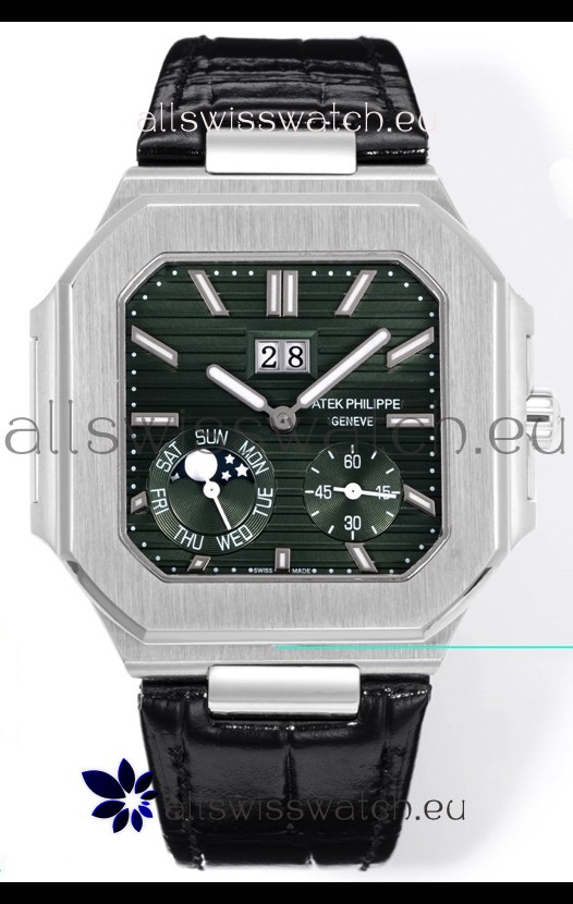 Patek Philippe Cubitus 5822 904L Steel Casing Green Dial Swiss Replica Watch