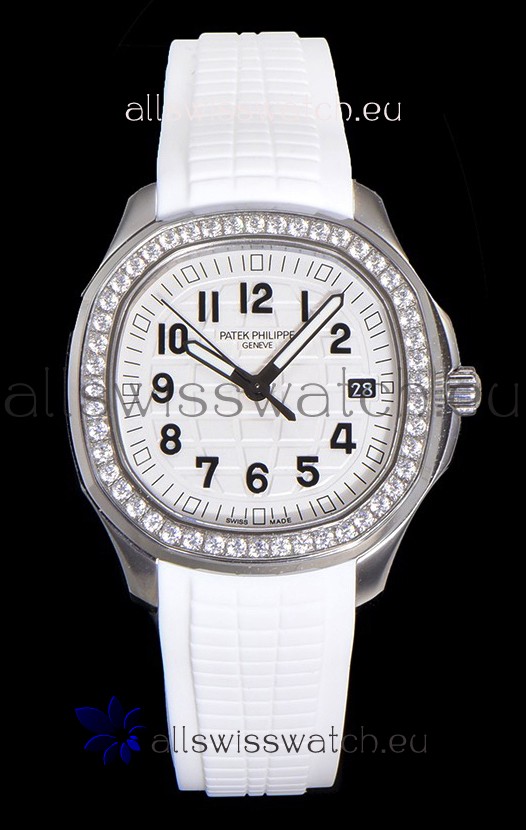 Patek Philippe Super Clone Aquanaut Stainless Steel White Dial 38.5MM Watch 