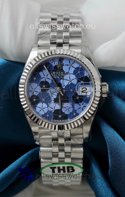 Rolex Datejust Cal.3235 Movement Super Clone Stainless Steel 31MM Motif Dial Watch 