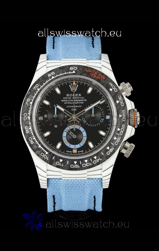 Rolex Daytona DiW Bachi Edition Watch - Forged Cabon Casing 1:1 Mirror Replica
