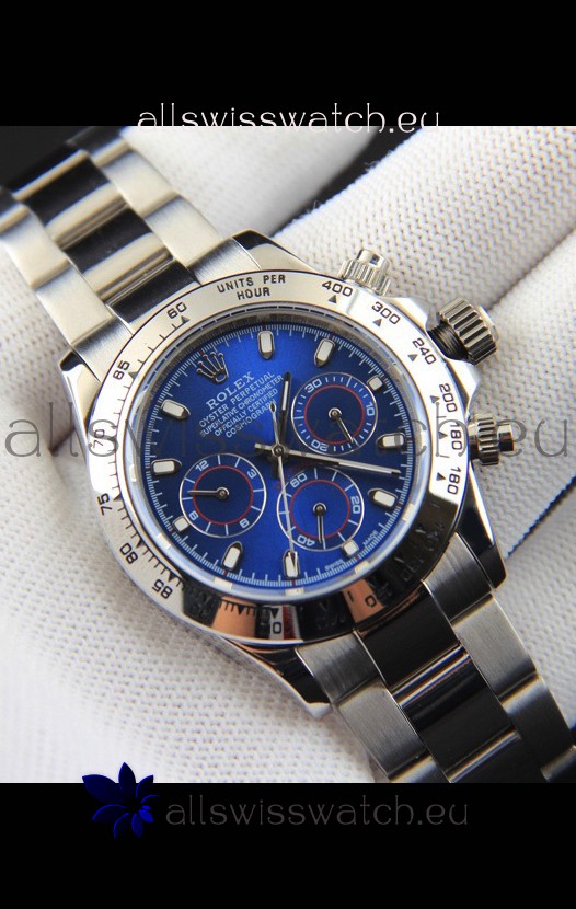 Rolex Daytona Japanese Movement Replica Watch in Blue Dial 
