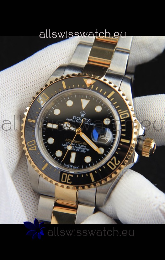 Rolex Sea Dweller Japanese Movement Replica Watch Two Tone Casing 43MM
