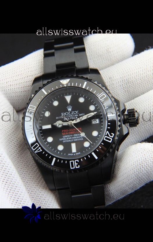 Rolex Sea Dweller Japanese Movement Replica Watch Black Dial 44MM