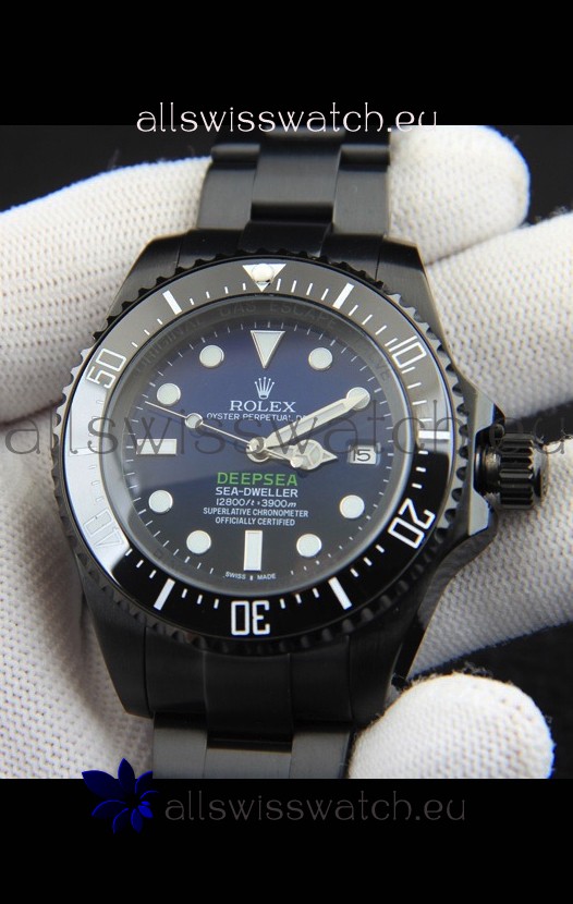 Rolex Sea Dweller Japanese Movement Replica Watch Blue Dial 44MM