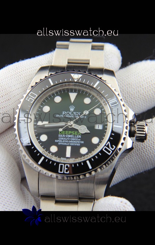 Rolex Sea Dweller Japanese Movement Replica Watch Black Dial 44MM