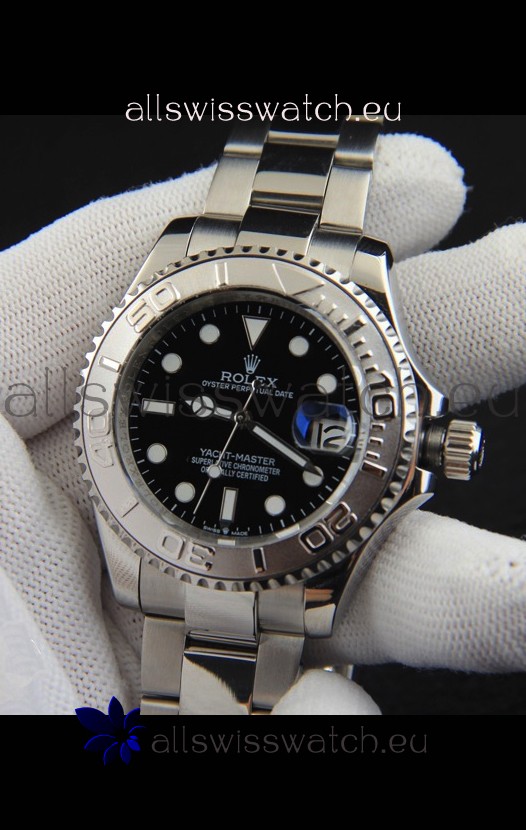Rolex Yachtmaster Stainless Steel Japanese Replica Watch - 40MM - Black Dial 