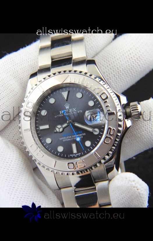 Rolex Yachtmaster Stainless Steel Japanese Replica Watch - 40MM - Grey Dial 