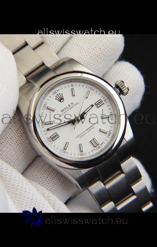Rolex Oyster Perpetual Japanese Movement Replica Watch 36MM - White Dial