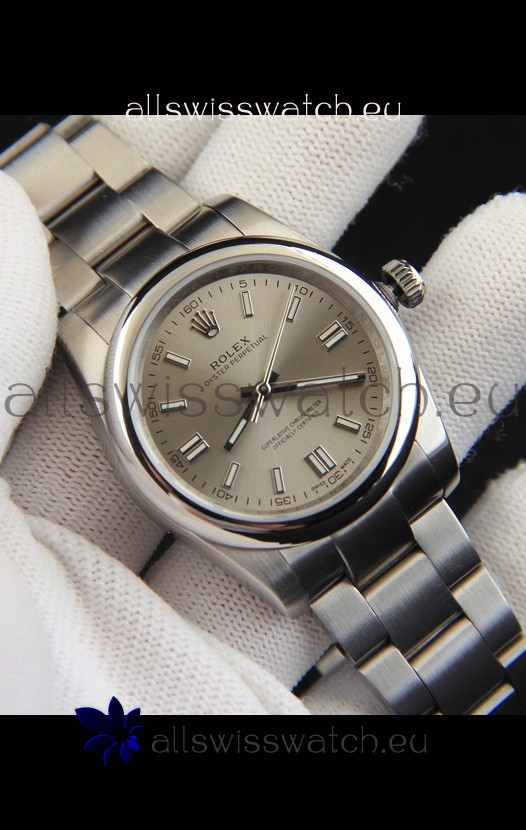 Rolex Oyster Perpetual Japanese Movement Replica Watch 36MM - Grey Dial