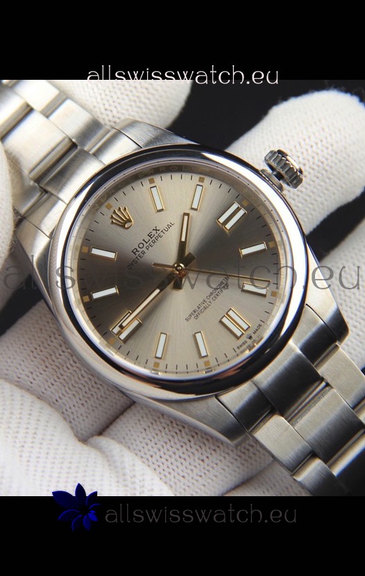 Rolex Oyster Perpetual Japanese Movement Replica Watch 41MM - Grey Dial