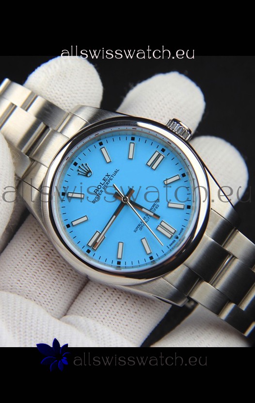 Rolex Oyster Perpetual Japanese Movement Replica Watch 41MM - Tiffany Blue Dial