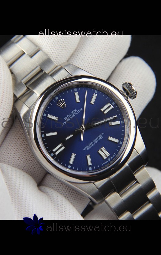 Rolex Oyster Perpetual Japanese Movement Replica Watch 41MM - Blue Dial