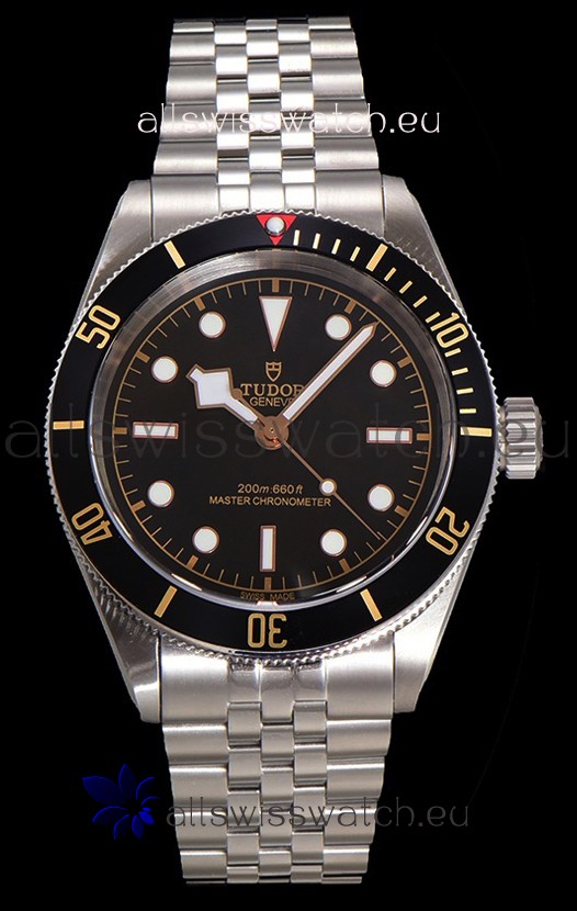 Tudor Black Bay Super Clone Edition Black Dial Swiss Replica Watch 