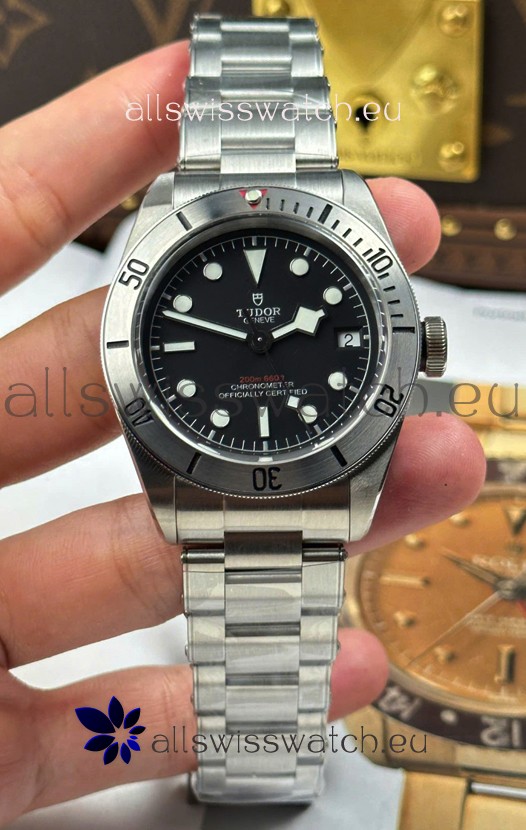 Tudor Black Bay Super Clone Steel Edition Black Dial Swiss Replica Watch 