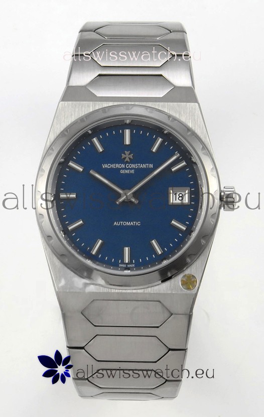 Vacheron Constantin Historiques 222 Super Clone 37MM Steel Casing Watch in Blue Dial
