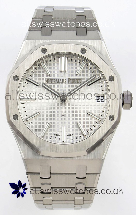Royal Oak 15510 Steel Dial FREE SPRUNG MVMNT Super Clone Watch 