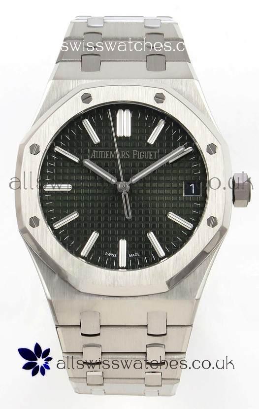 Royal Oak 15510 Green Dial FREE SPRUNG MVMNT Super Clone Watch 