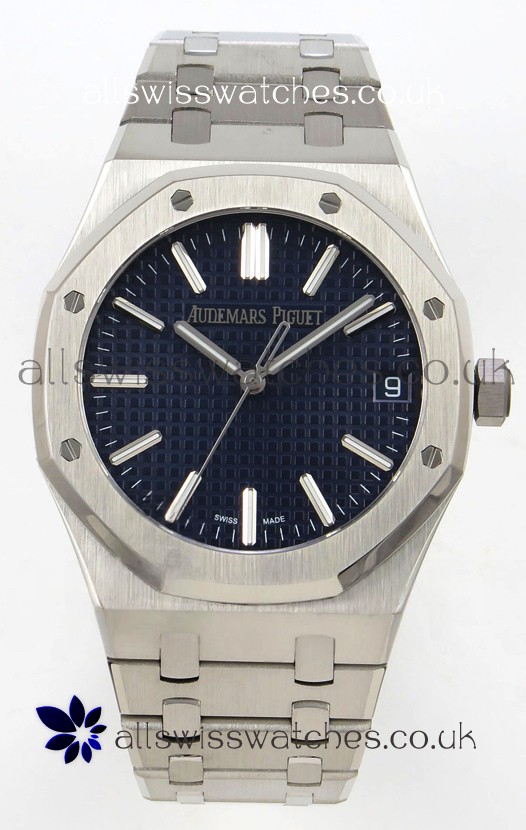 Royal Oak 15510 Blue Dial FREE SPRUNG MVMNT Super Clone Watch 