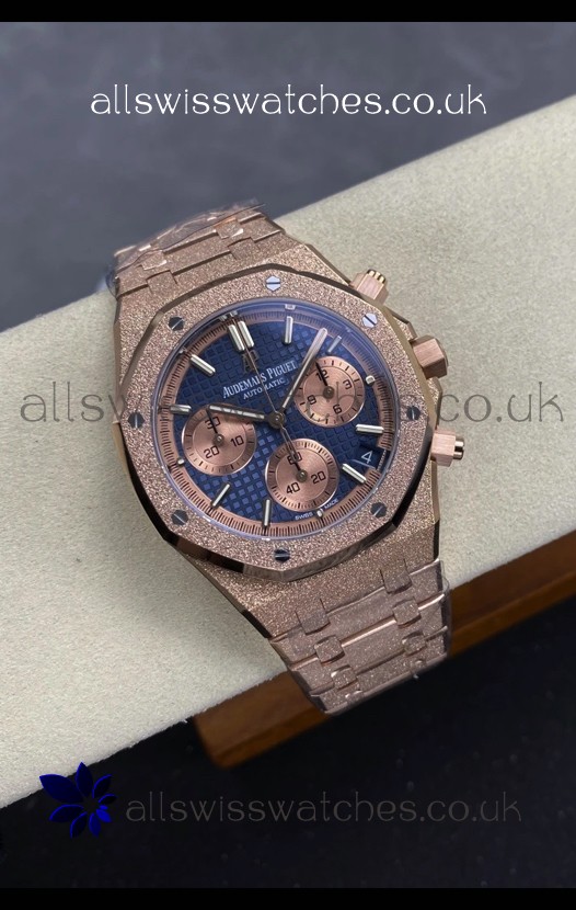 Royal Oak Chrono 26240 Frosted Rose Gold Super Clone Watch
