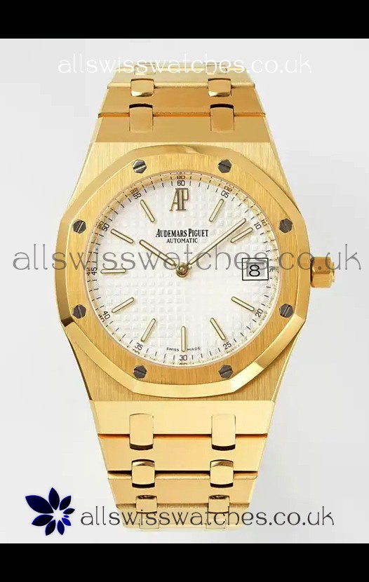 Royal Oak Jumbo 15202BA Yellow Gold Casing 39MM Super Clone Watch 