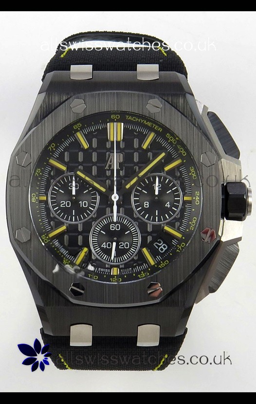 Royal Oak Offshore Chronograph 26420FE Black Ceramic Super Clone Watch 
