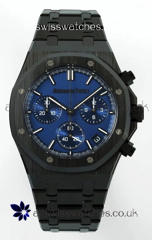 Royal Oak Chrono 26240 Black Ceramic Blue Dial Super Clone Watch 