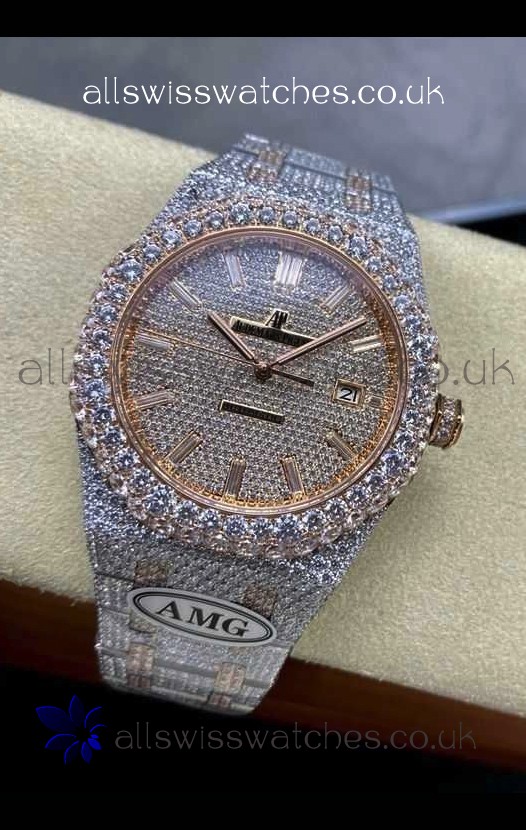 Royal Oak 15400 Iced Out Super Clone Edition 4 Super Clone Watch 