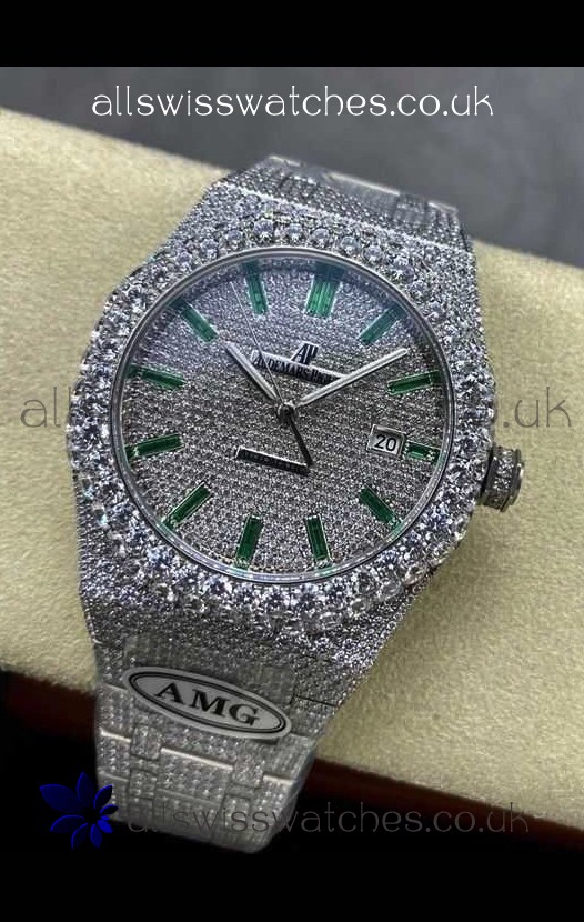 Royal Oak 15400 Iced Out Super Clone Edition 5 Super Clone Watch 