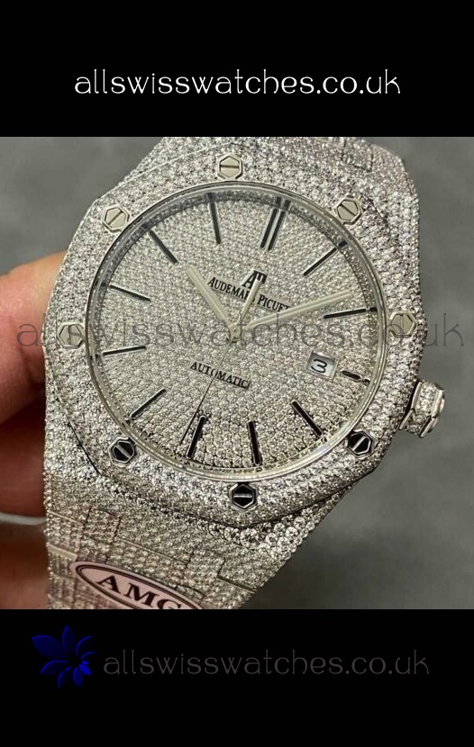 Royal Oak 15400 Iced Out Super Clone Edition 6 Super Clone Watch 