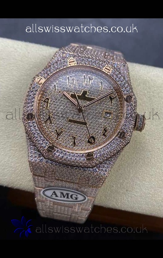Royal Oak 15400 Iced Out Super Clone Edition 10 Super Clone Watch 
