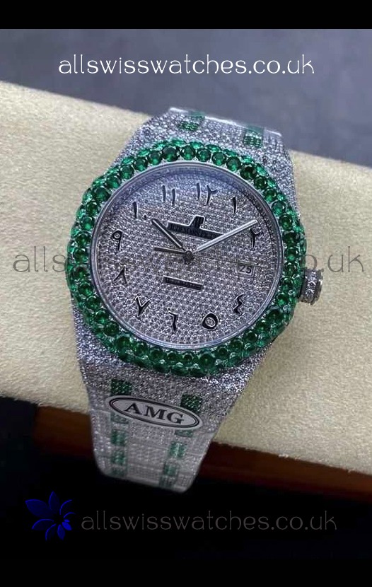 Royal Oak 15400 Iced Out Super Clone Edition 12 Super Clone Watch 