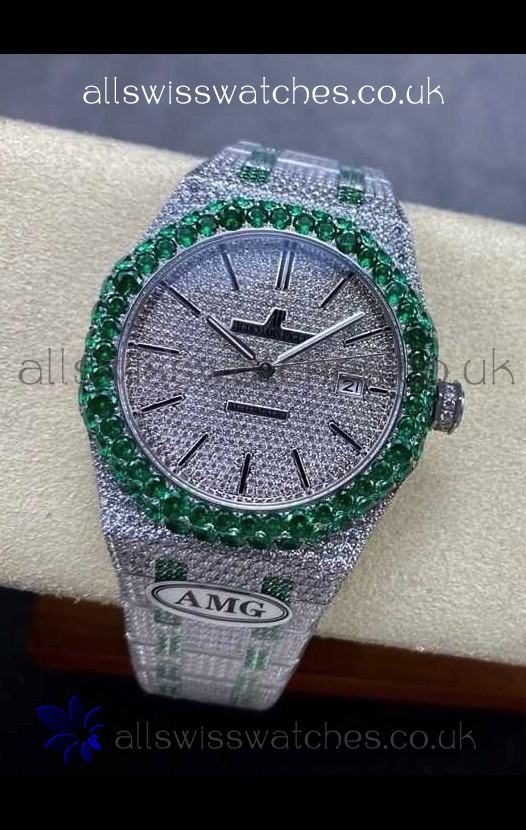 Royal Oak 15400 Iced Out Super Clone Edition 14 Super Clone Watch 
