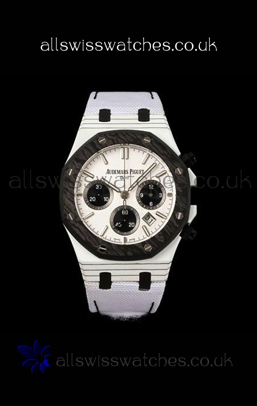 Royal Oak Black & White Voidline DiW 26240 Carbon NTPT Casing Super Clone Watch 