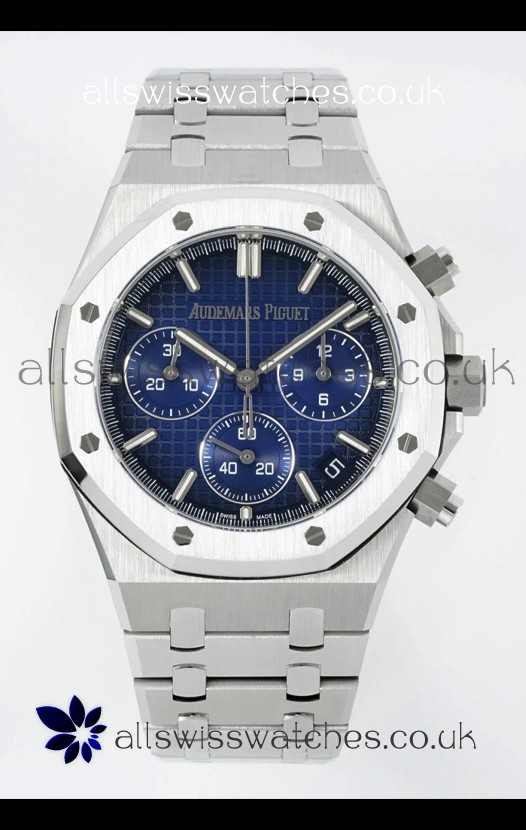 Royal Oak Chrono 26240 Blue Dial Steel Caing Super Clone Watch 