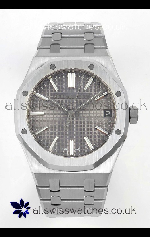 Royal Oak 15510 41mm Grey Dial 904L Steel Strap Super Clone Watch 