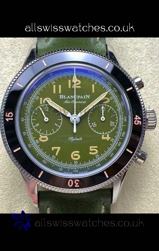 Blancpain Air Command Steel Casing Black Bezel Super Clone Watch 