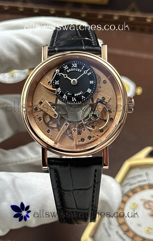 Breguet Tradition 7057BR/R9/9W6 Rose Gold Casing Single Tourbillon Super Clone Watch 