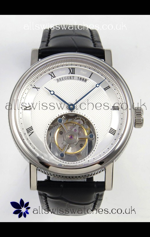 Breguet Classique Tourbillon Stainless Steel Roman Dial Super Clone Watch 