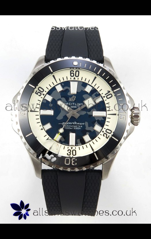SuperOcean 46 E10379351B1S1 Super Diver Black CAMO Super Clone Watch 